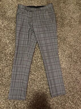 River Island Plaid Trousers 30/32 Like New